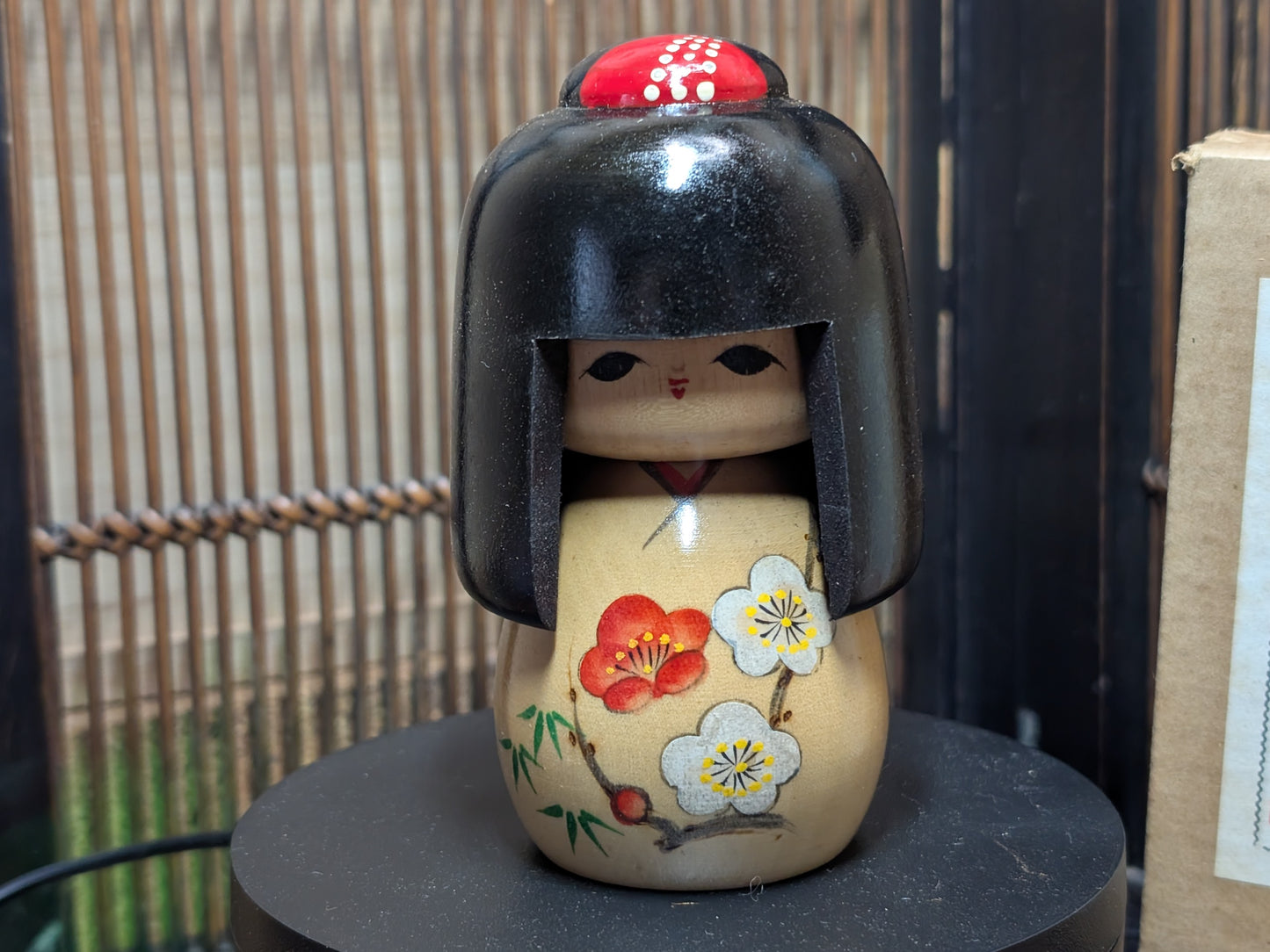 Authentic 1971 Japanese Wooden Doll Kokeshi  was in a doll Art show Made in Japan U11