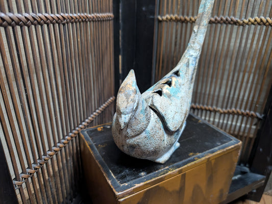 Antique Japanese KIJI Bird incense burner 