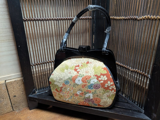 Japanese Traditional kimono Ladies Hand Bag Vintage 1960s X6