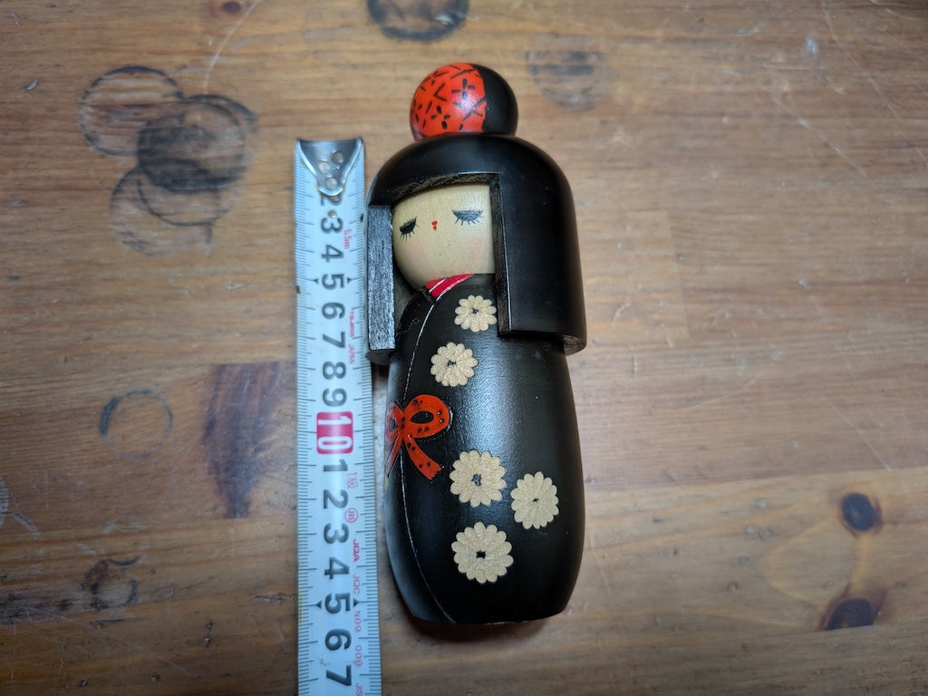 Japanese Traditional wooden doll Kokeshi Made in Japan V5