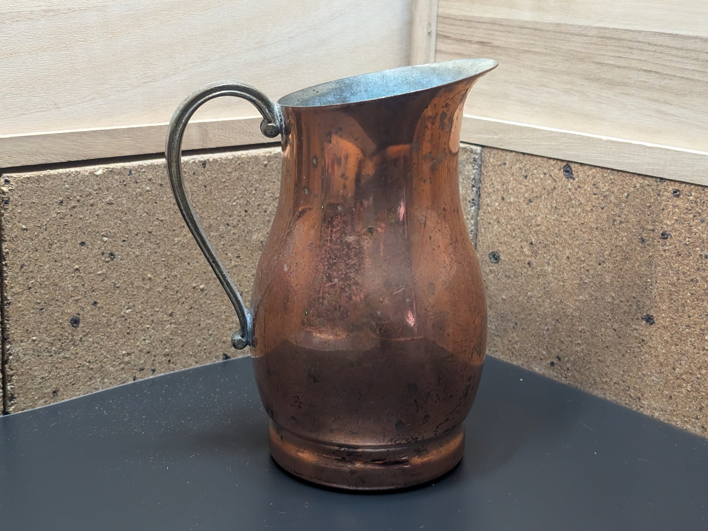 1974 Nikka Whisky Empty Copper Jug Authentic and signed , Made in Japan C21