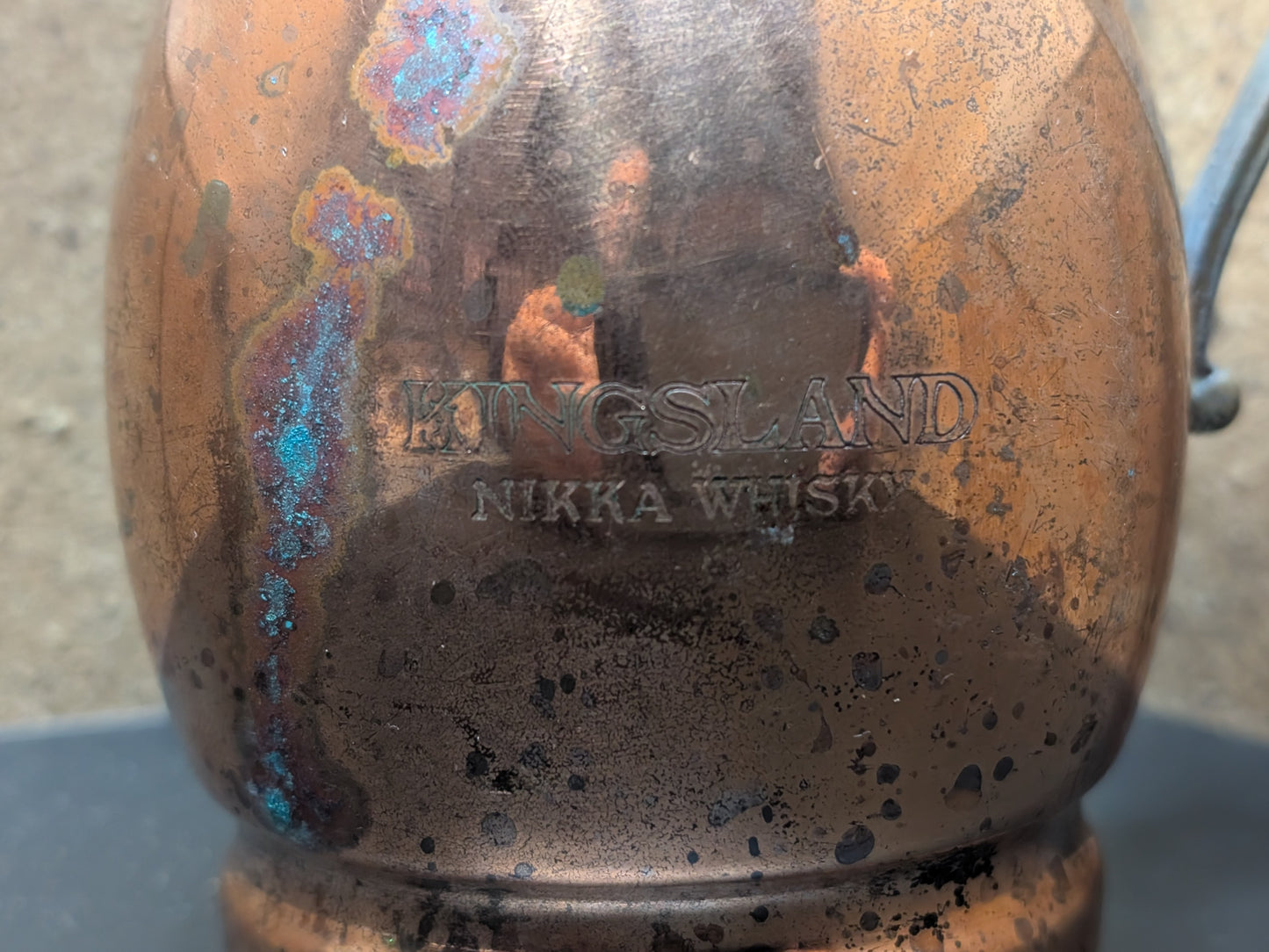 1974 Nikka Whisky Empty Copper Jug Authentic and signed , Made in Japan C21