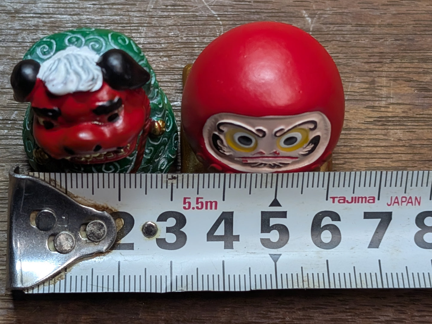 Japanese miniatures set Daruma miniature shishi miniature lucky charm Ornaments miniatures (H6)