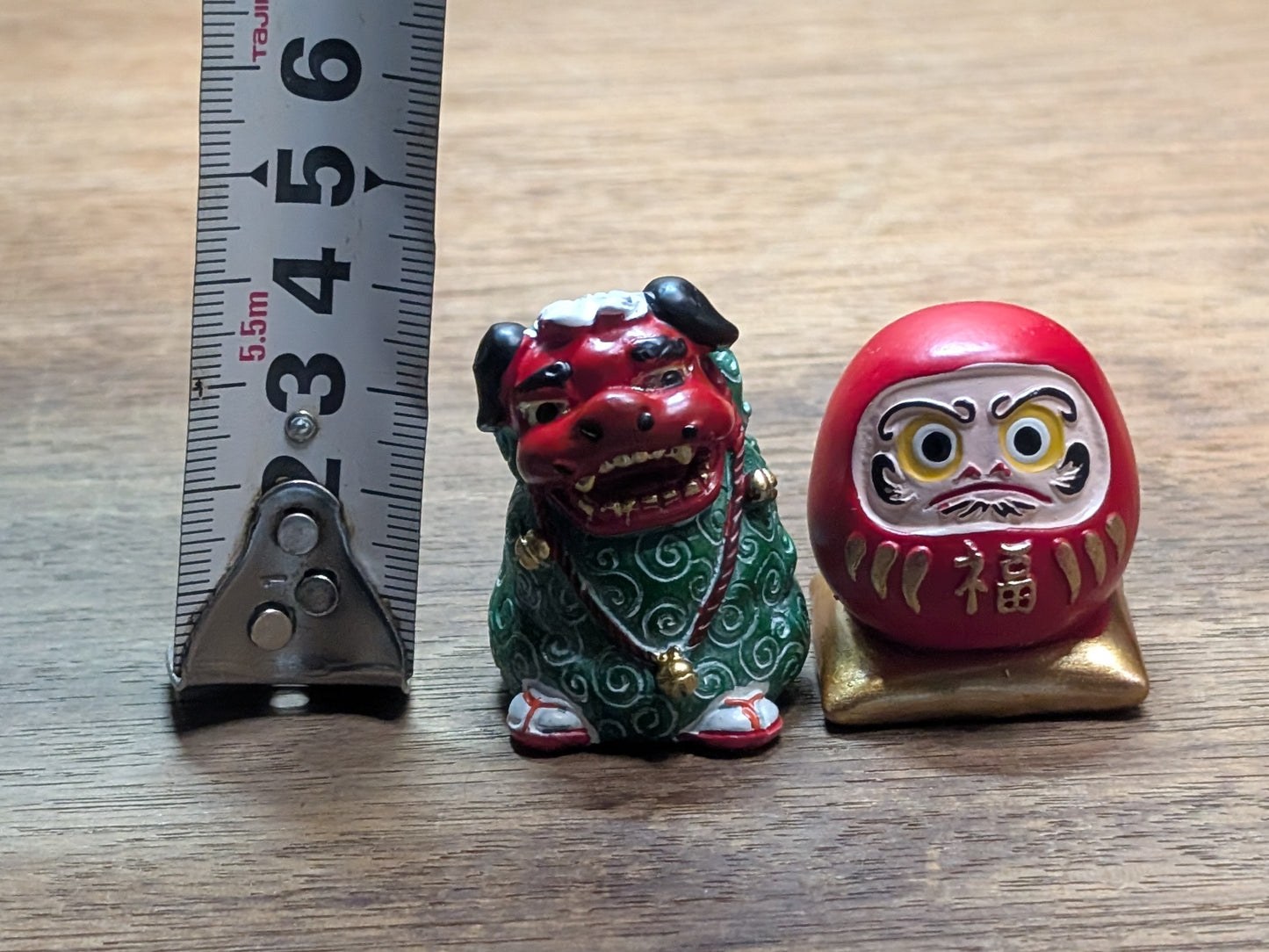 Japanese miniatures set Daruma miniature shishi miniature lucky charm Ornaments miniatures (H6)