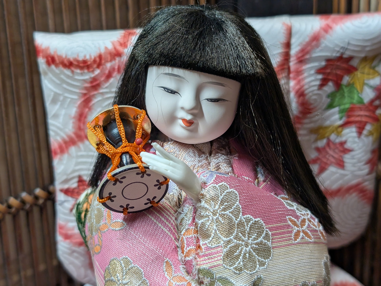 Japanese Traditional doll kimono doll Handmade fabric kimono  doll made in Japan (CC2)