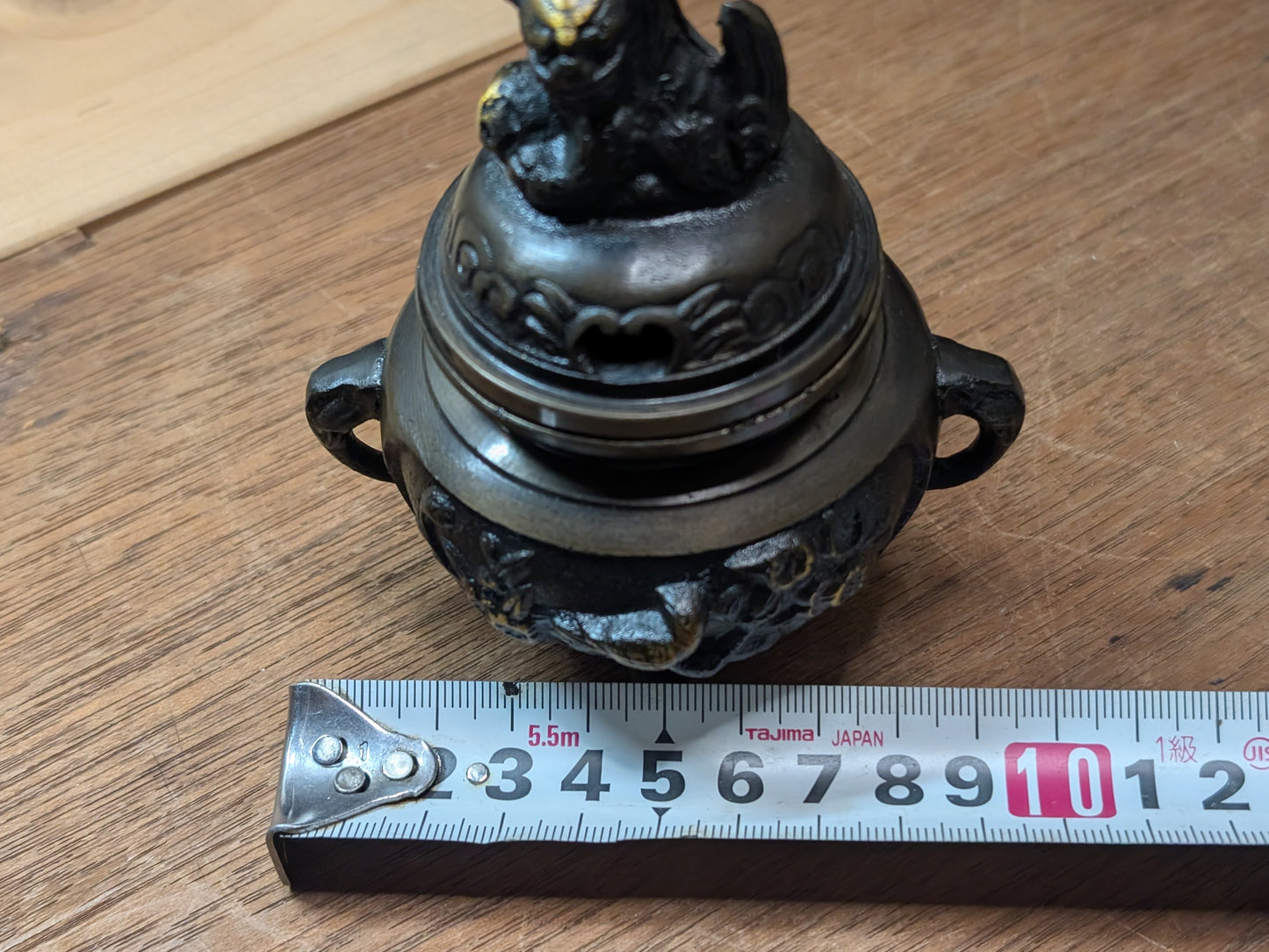 Japanese vintage Altar fitting incense burner Bronze  1950s Made in Japan (D7)