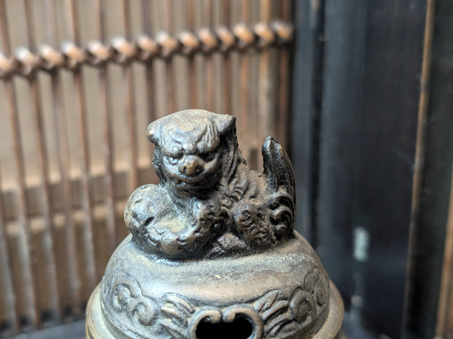 Japanese vintage Altar fitting incense burner Bronze  1950s Made in Japan (D4)