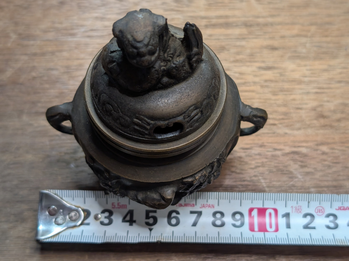 Japanese vintage Altar fitting incense burner Bronze  1950s Made in Japan (D4)