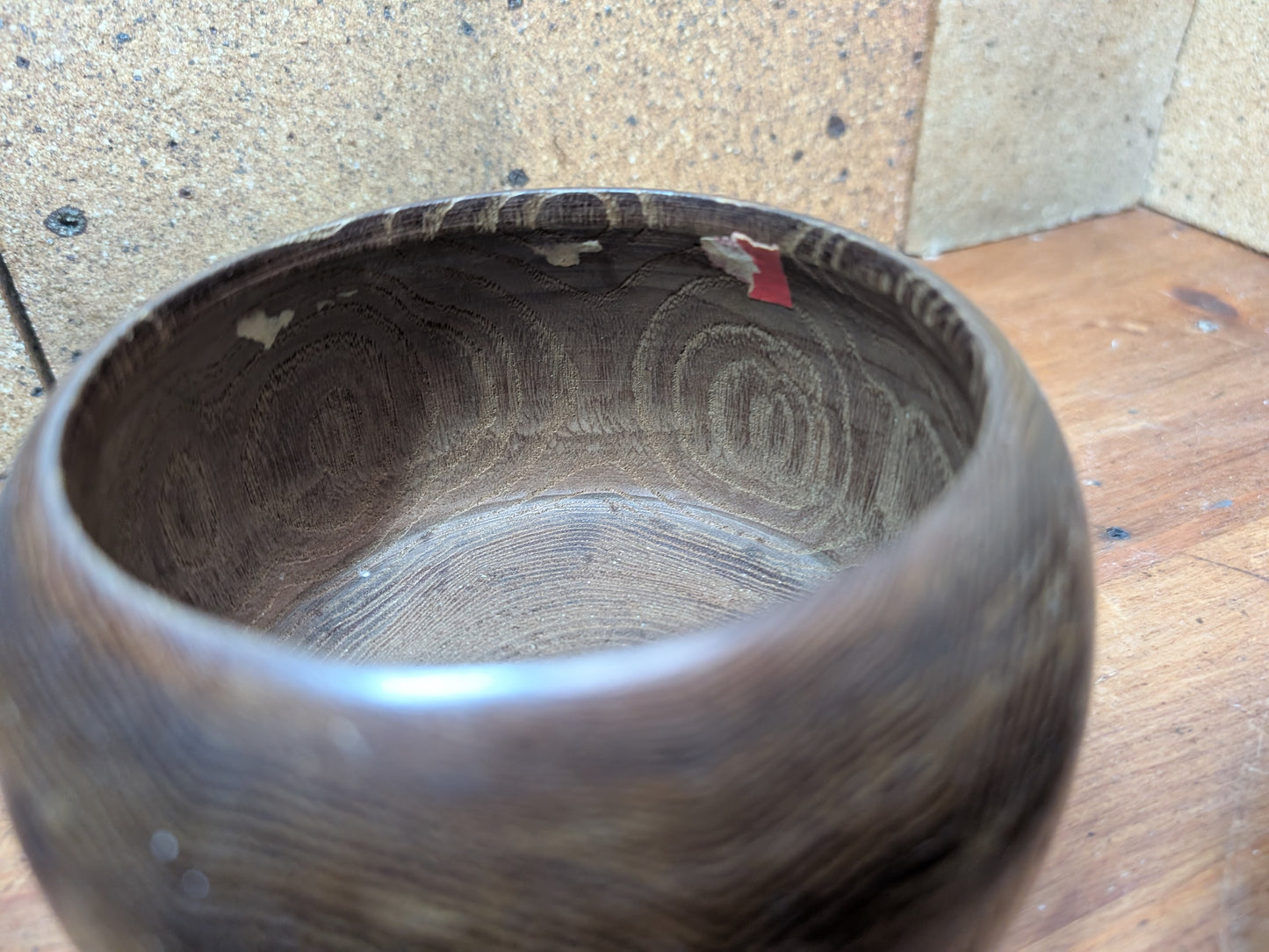 Japanese Go Game wooden Empty Game Bowl set Vintage 1970s Made in Japan (N1)