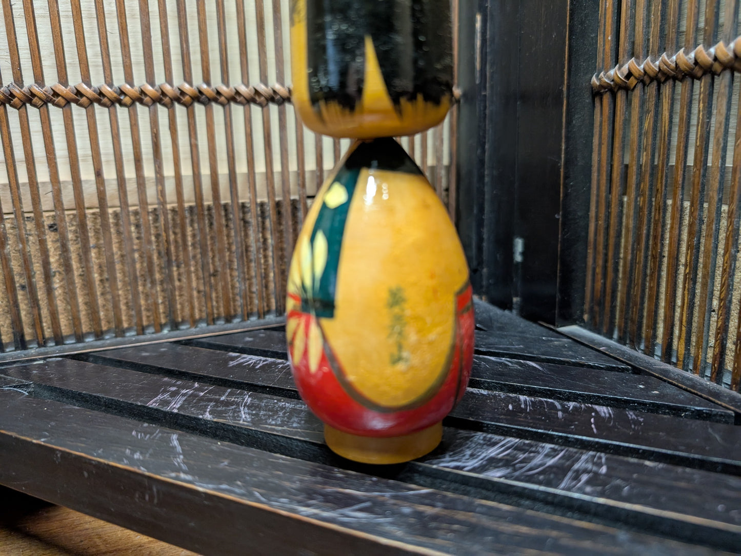 Japanese wooden doll kokeshi Tengu June 1967 signed made in Japan RARE !! (N13)