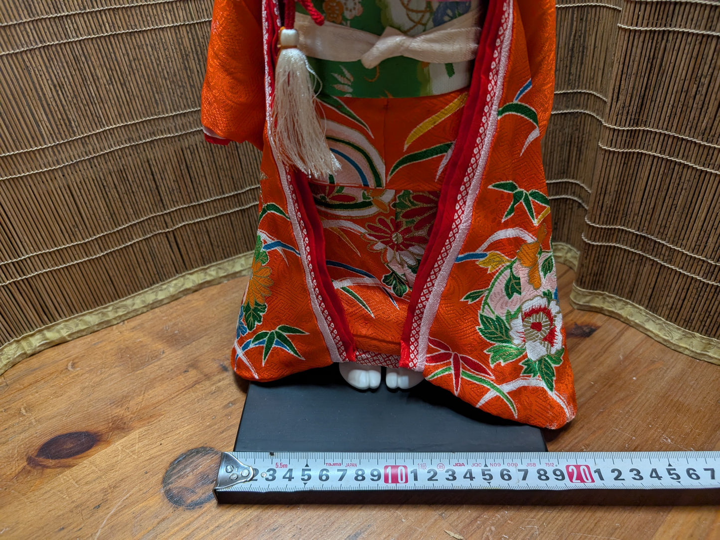 Japanese Vtg doll 1967 Silk kimono Ishimatsu Doll made in Japan Authentic RARE (C46)