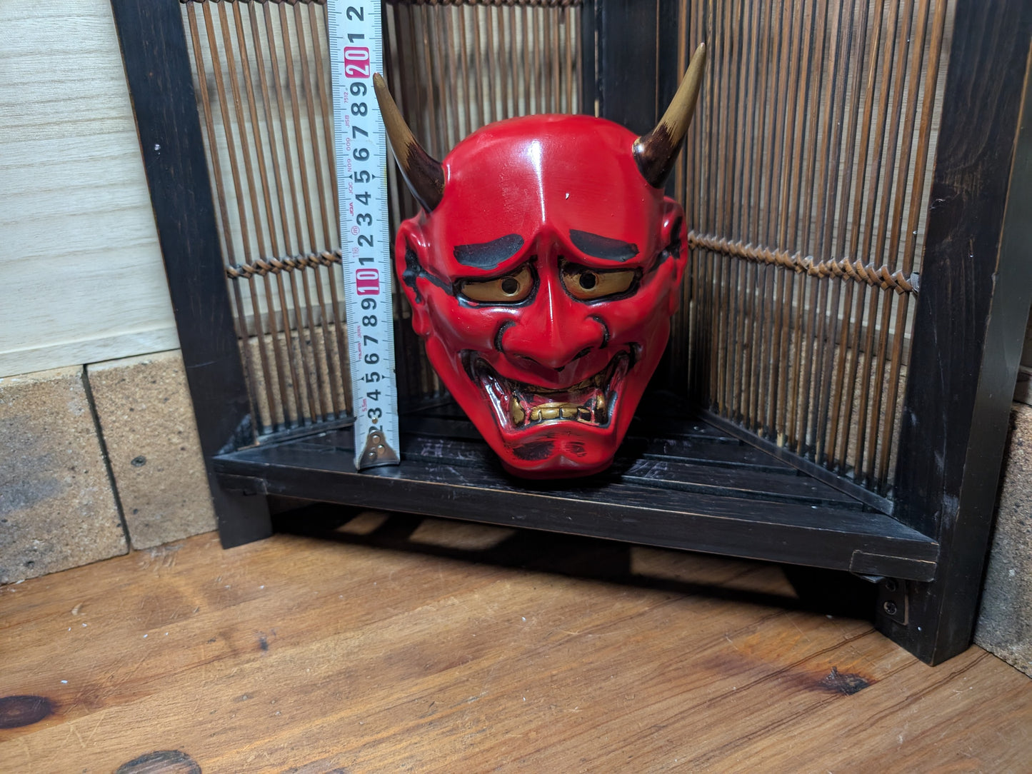 Japanese Sake bottle Hannya Devil mask 1970s Made in Japan (O8)