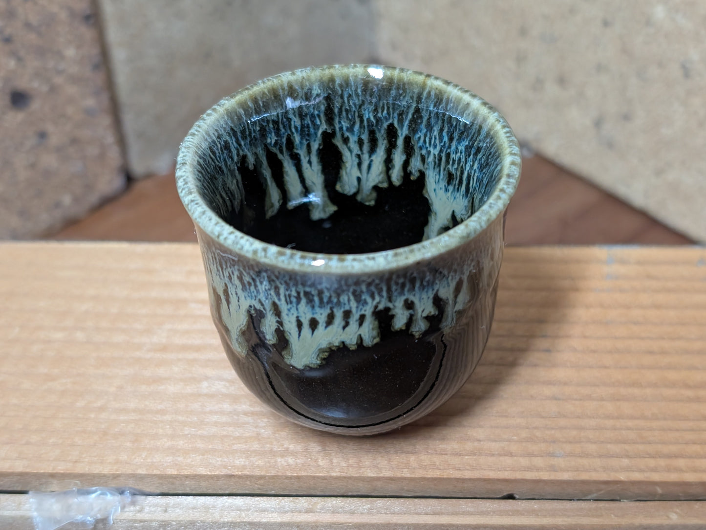 Japanese Sake Cups Vtg Handmade pottery 1970s Made in Japan (P15)