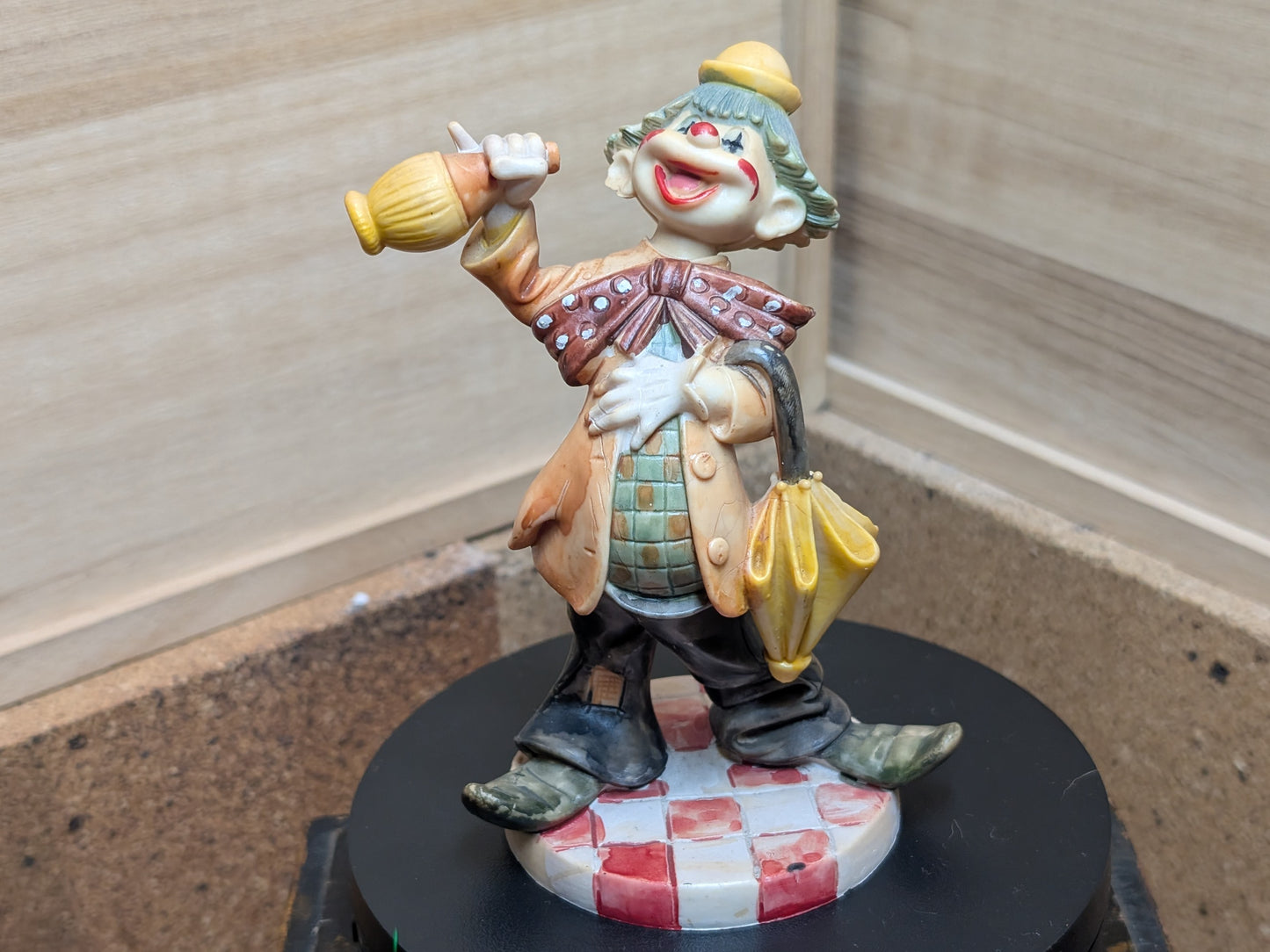 Authentic Fontanini Depose Clown Figurine Serial D4283 Vtg Made in Italy (P18)