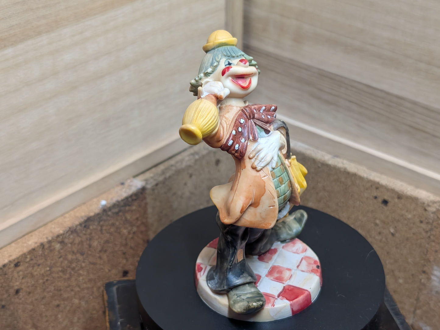 Authentic Fontanini Depose Clown Figurine Serial D4283 Vtg Made in Italy (P18)