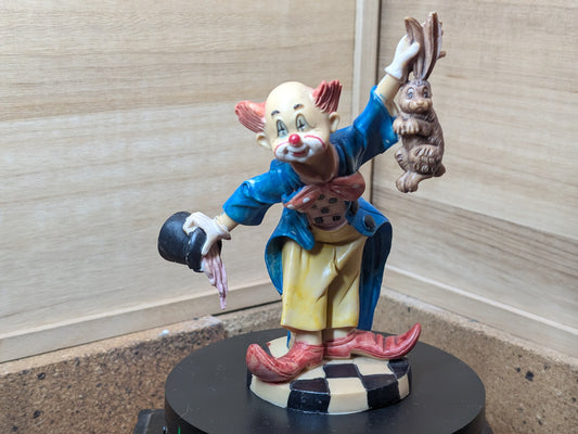 Authentic Fontanini Depose Clown Figurines Serial D4282 Vtg Made in Italy (P19)