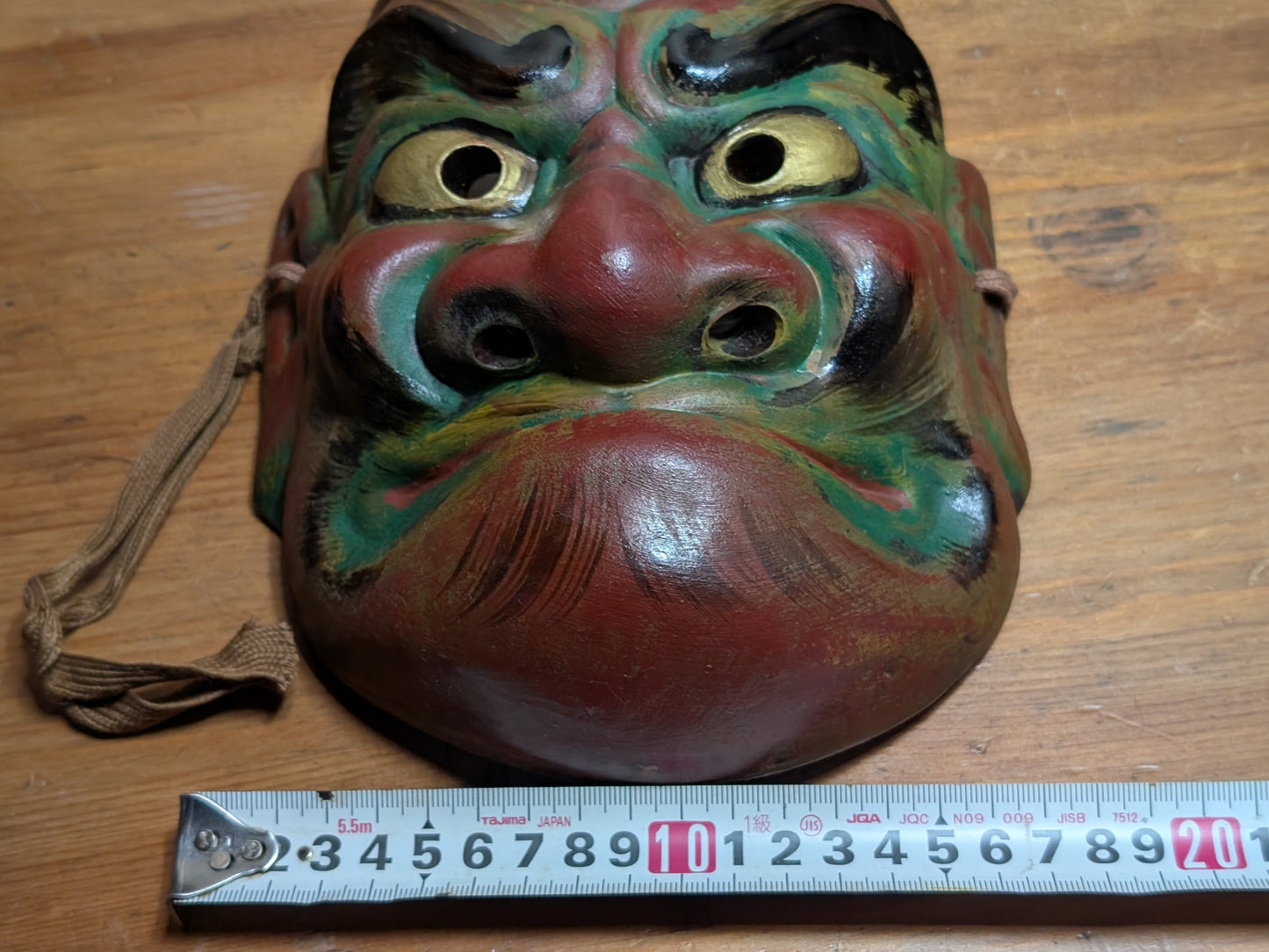 Authentic Ceramic Devil Noh Buddha Mask Japanese Art Handmade Made in Japan 1950s T6