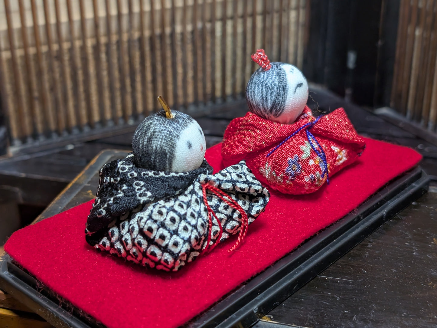 Handmade Traditional Japanese Hina Doll Set Made in Japan U6