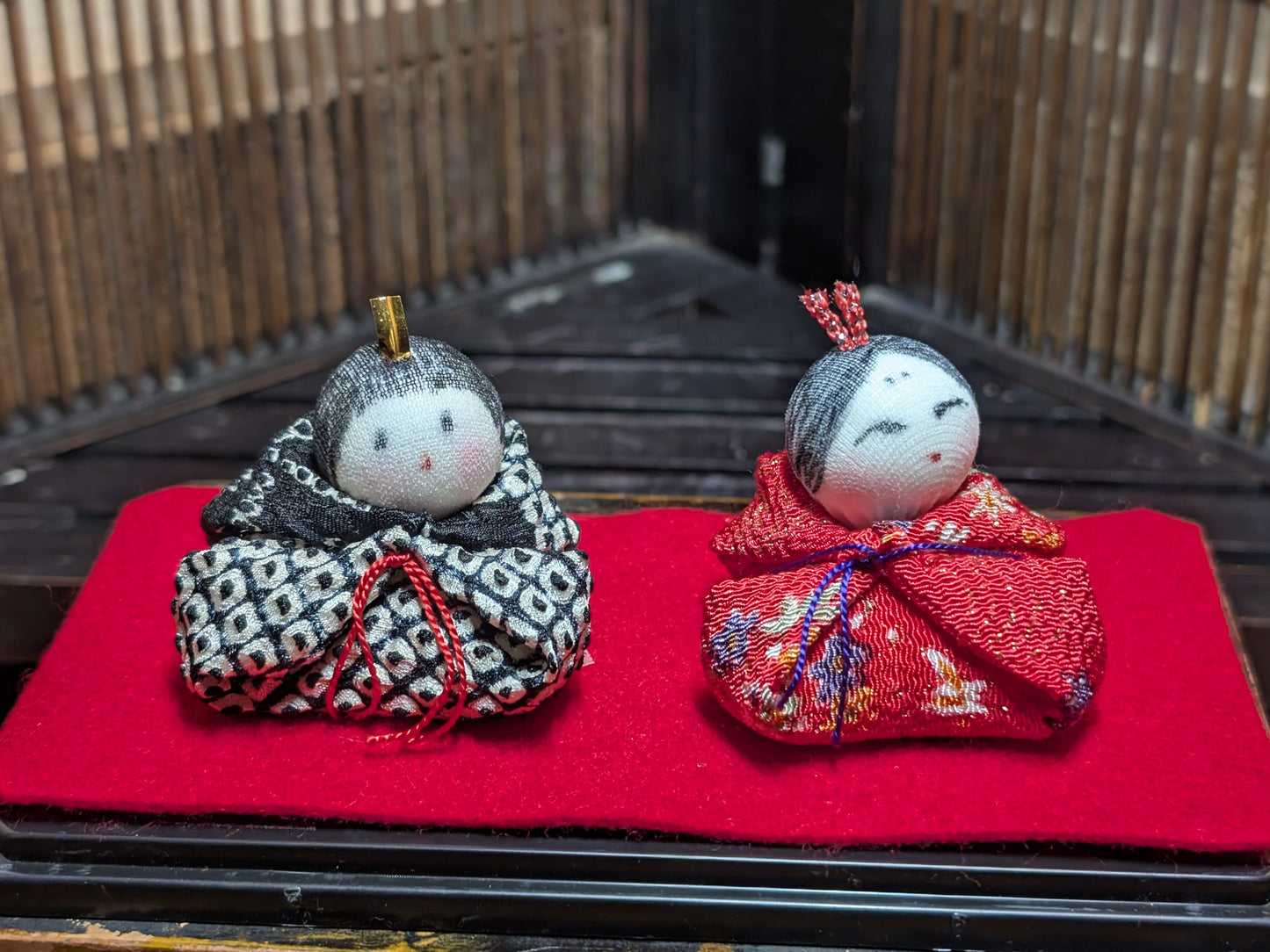 Handmade Traditional Japanese Hina Doll Set Made in Japan U6