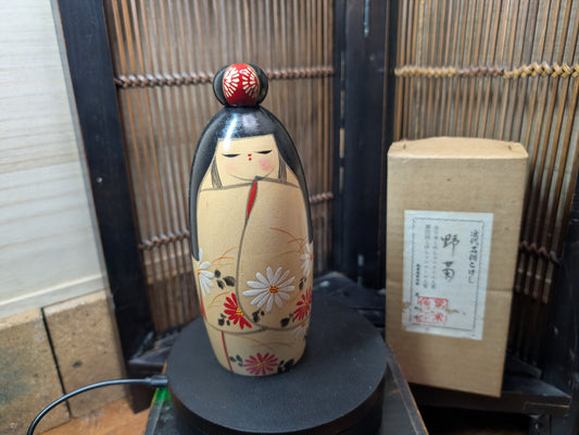 Authentic Japanese Wooden Doll Kokeshi 1978 Show doll  Made in Japan U9